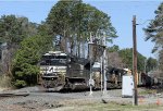 NS 1046 leads train 350 eastbound